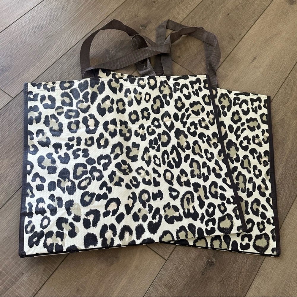 Homegoods TJMaxx Marshalls Viral Leopard Print
Shopper Tote Bags Set of 2 NWOT